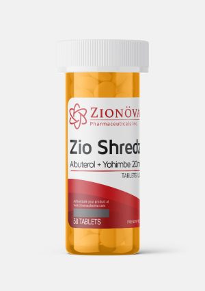 Zio Shredz Albuterol + Yohimbe by Zionova Pharmaceuticals Inc., 20mg